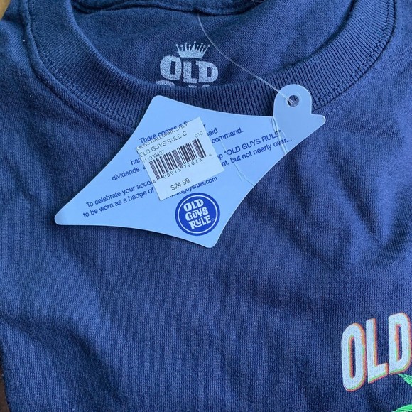 Old Guys Rule T Shirt for Men ~ Yo-Ho-Ho ~ Med. Navy ~ Dads Holidays Shirt ~ New - Picture 12 of 14